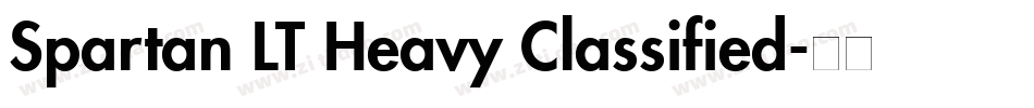 Spartan LT Heavy Classified字体转换